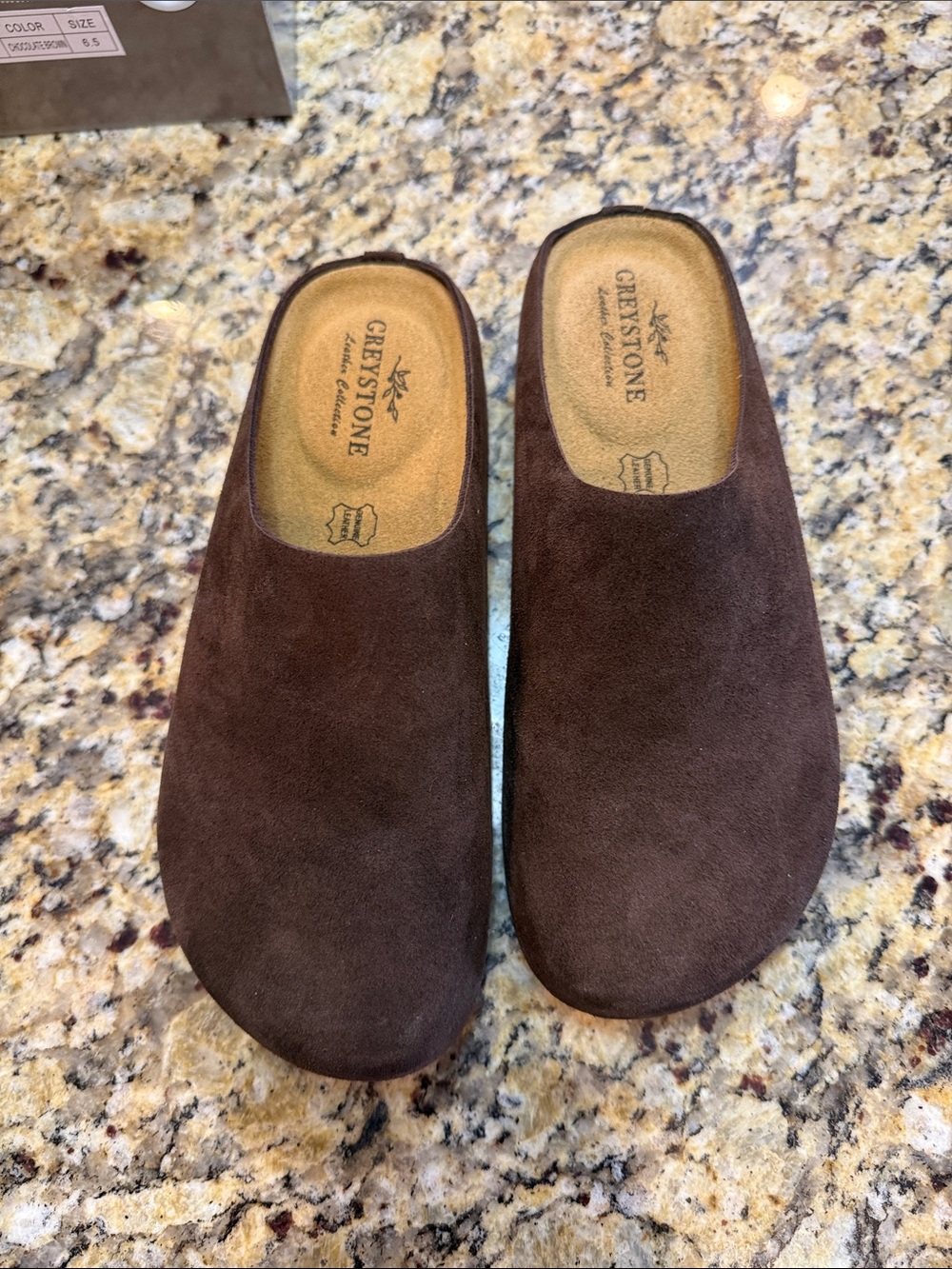 Creystone Brown Suede Slip-On Loafer Mules